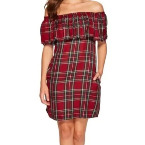 Sanctuary Stella Tartan Red Plaid Dress - Picture 3 of 7